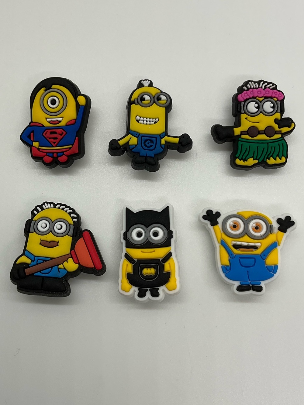 MINIONS CROCS Rubber Shoe Charms - Set of 6
